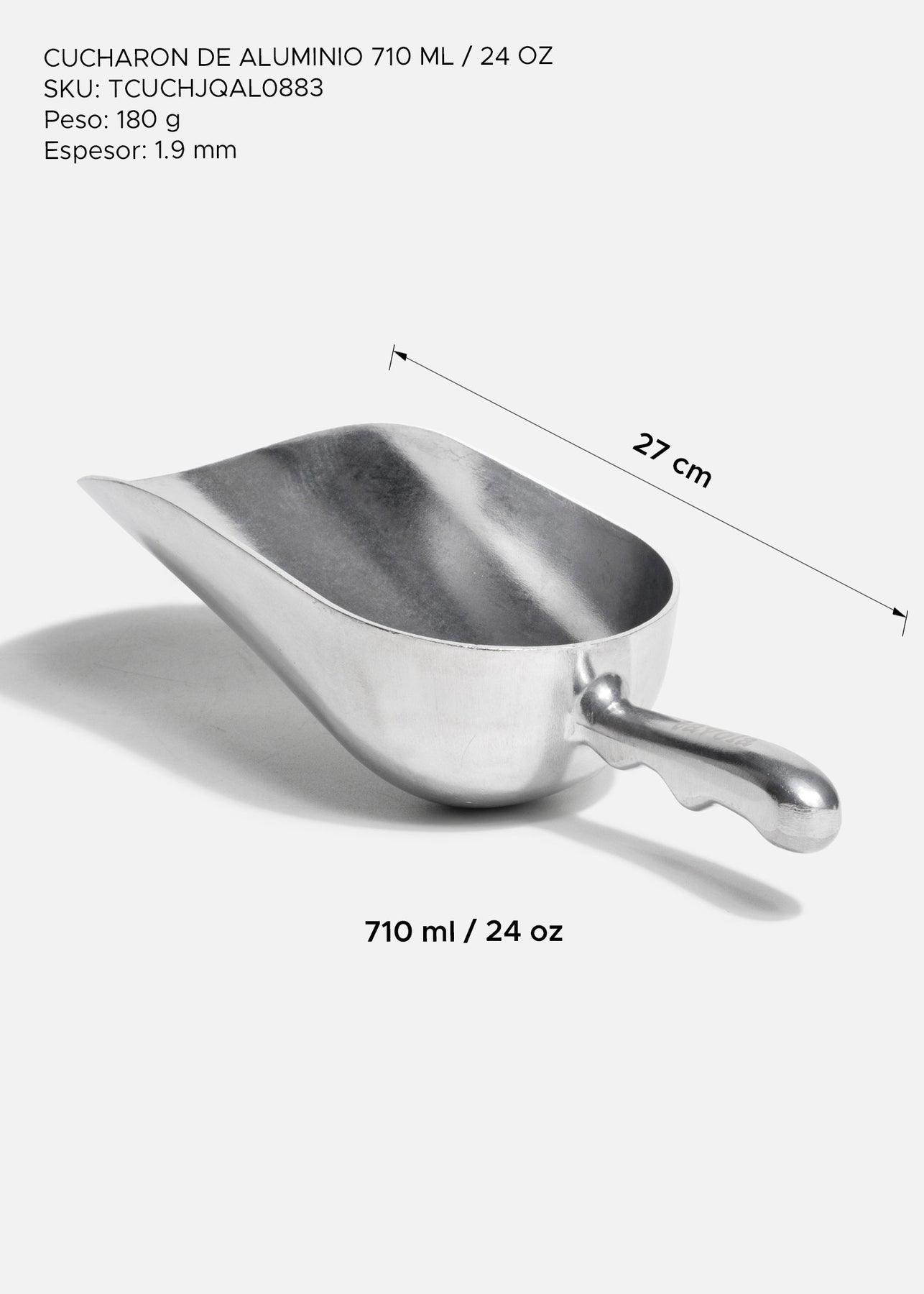 precio pala de aluminio maha