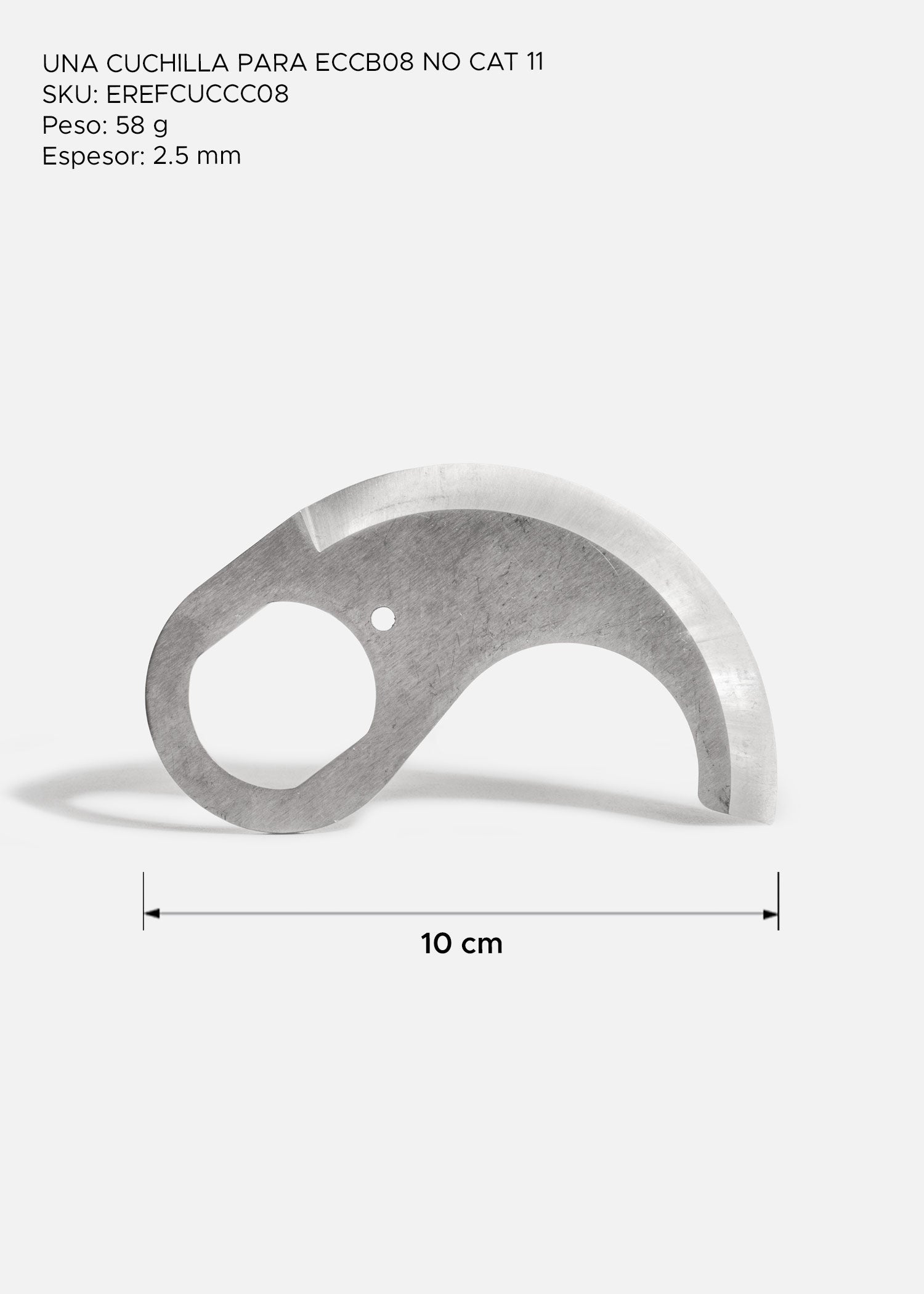 compra cuchilla de acero inoxidable maha
