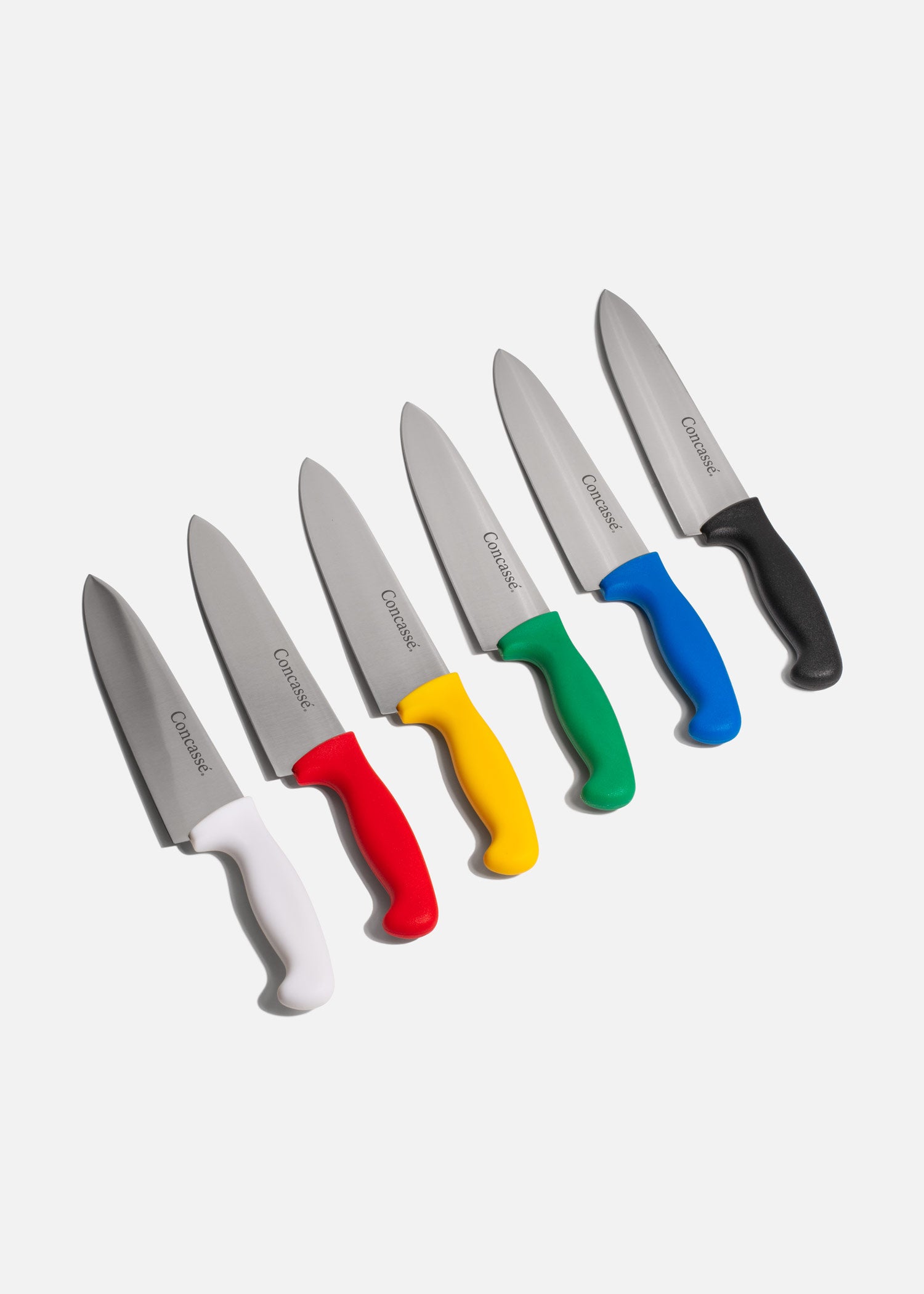 Cuchillo para chef de acero inoxidable alta duración de filo 8". Premium