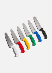 Cuchillo para chef de acero inoxidable alta duración de filo 8". Premium