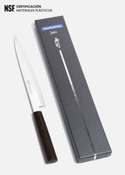 Cuchillo Yanagiba de acero inoxidable plata Sable 9". Premium — imagen de producto