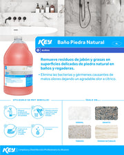 Desinfectante limpiador de uso profesional para baños de piedra natural 4 L