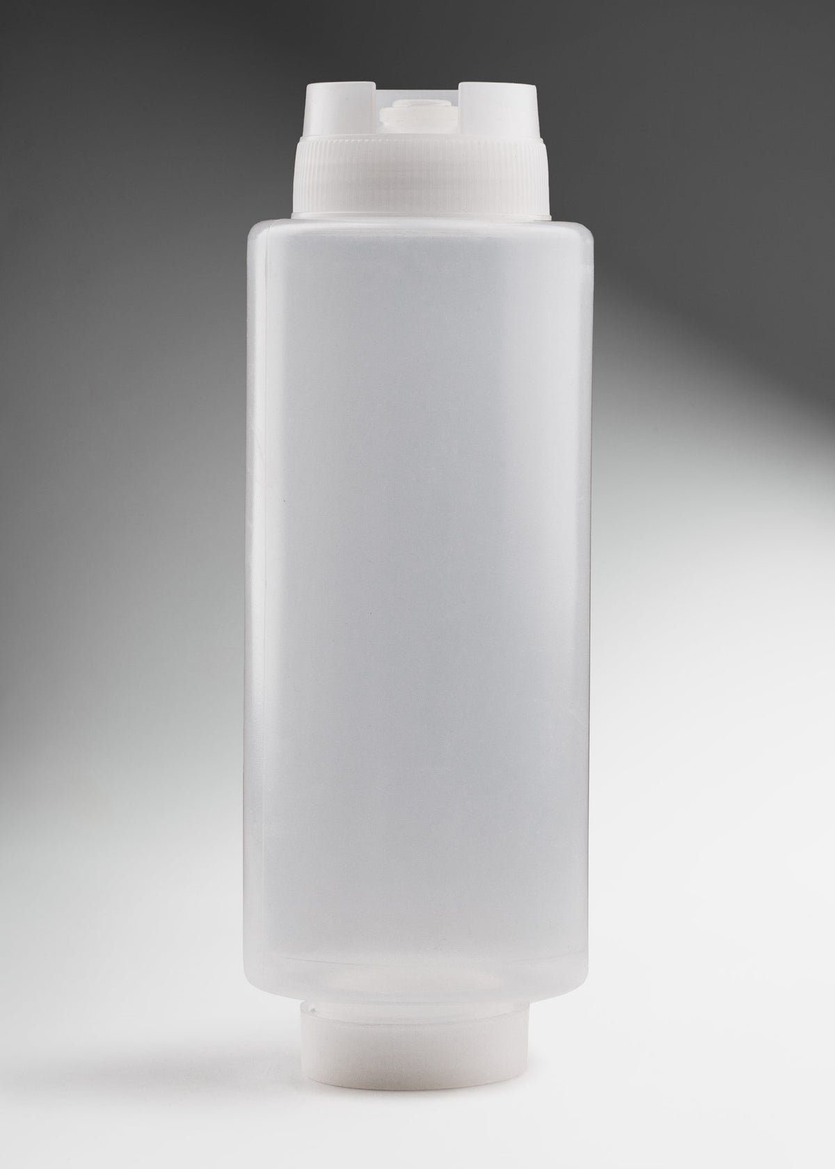 Dispensador de aderezo con válvula de plástico transparente 24 oz para restaurantes, cafeterias, bares, food trucks, dark kitchens y food service