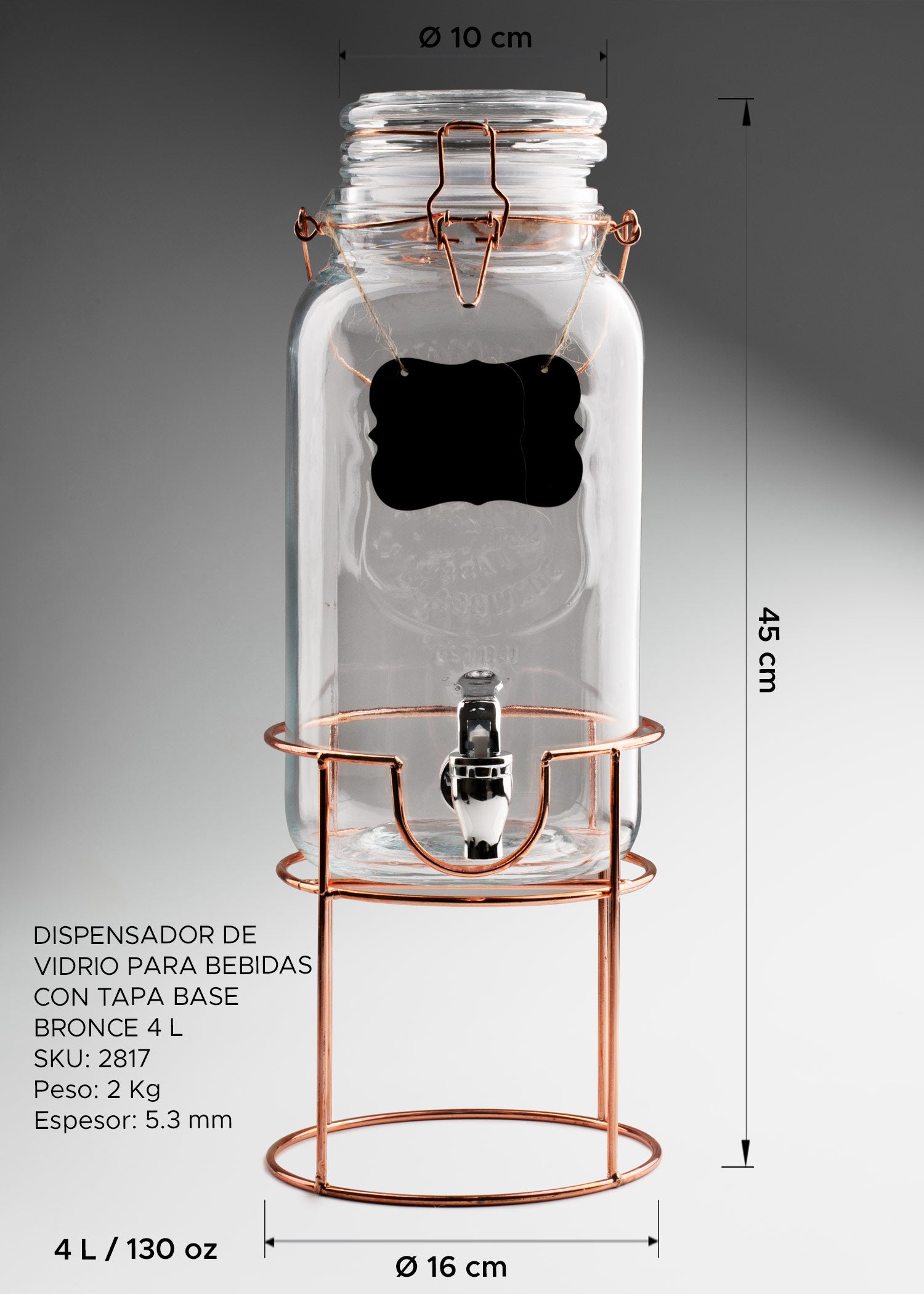 precio dispensador de vidrio maha