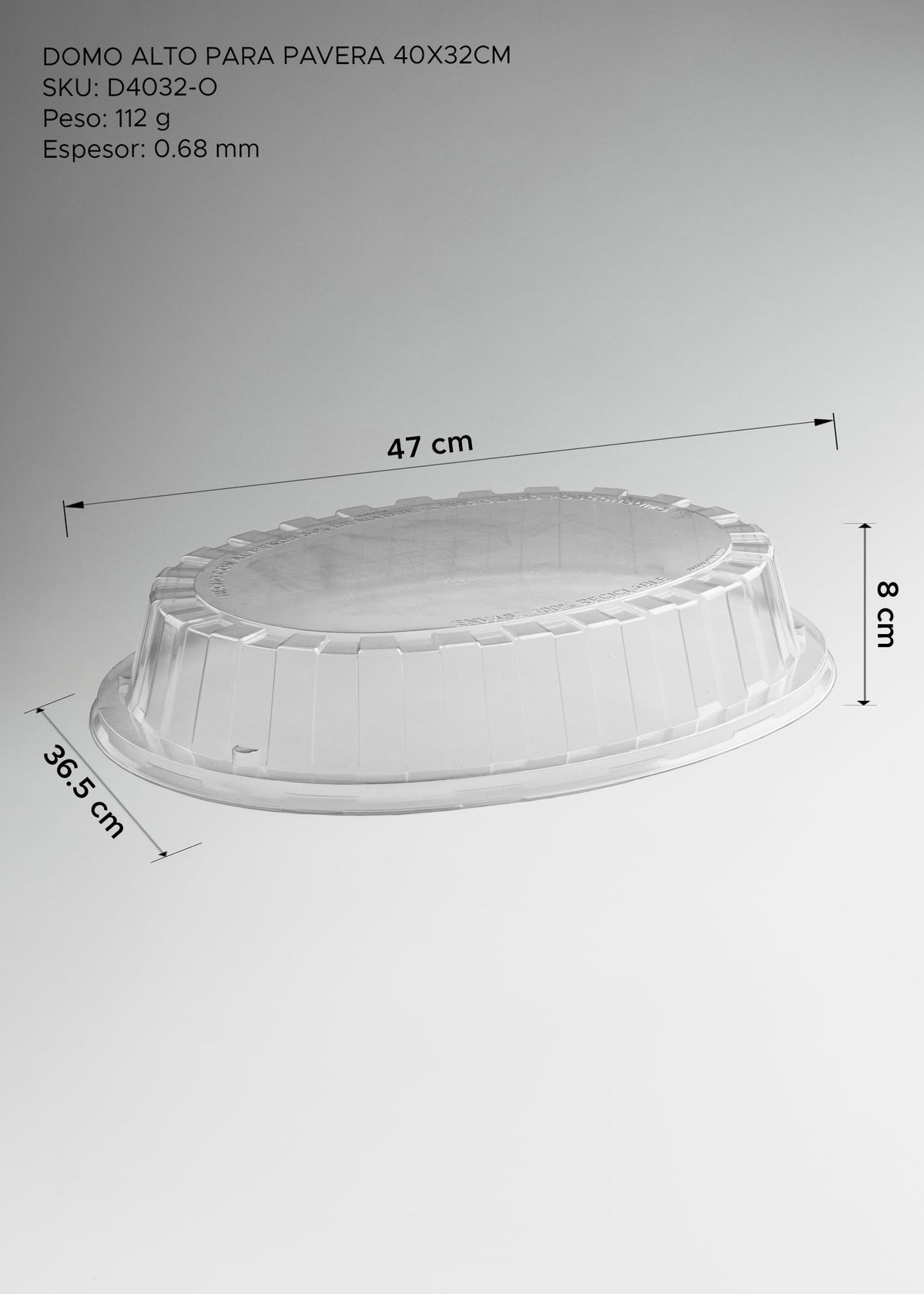Domo transparente para pavera y servicio de buffet profesional