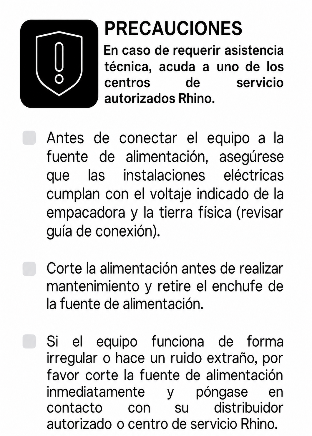 compra selladora al vacio rhino de venta solo en maha