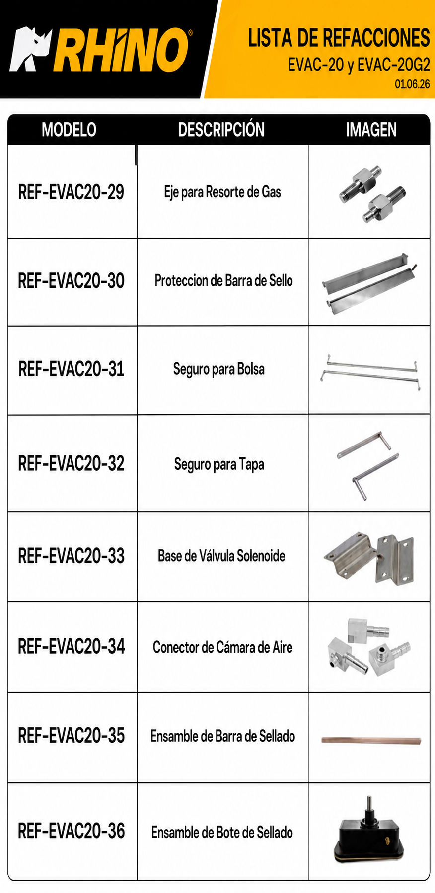compra selladora al vacio rhino de venta solo en maha