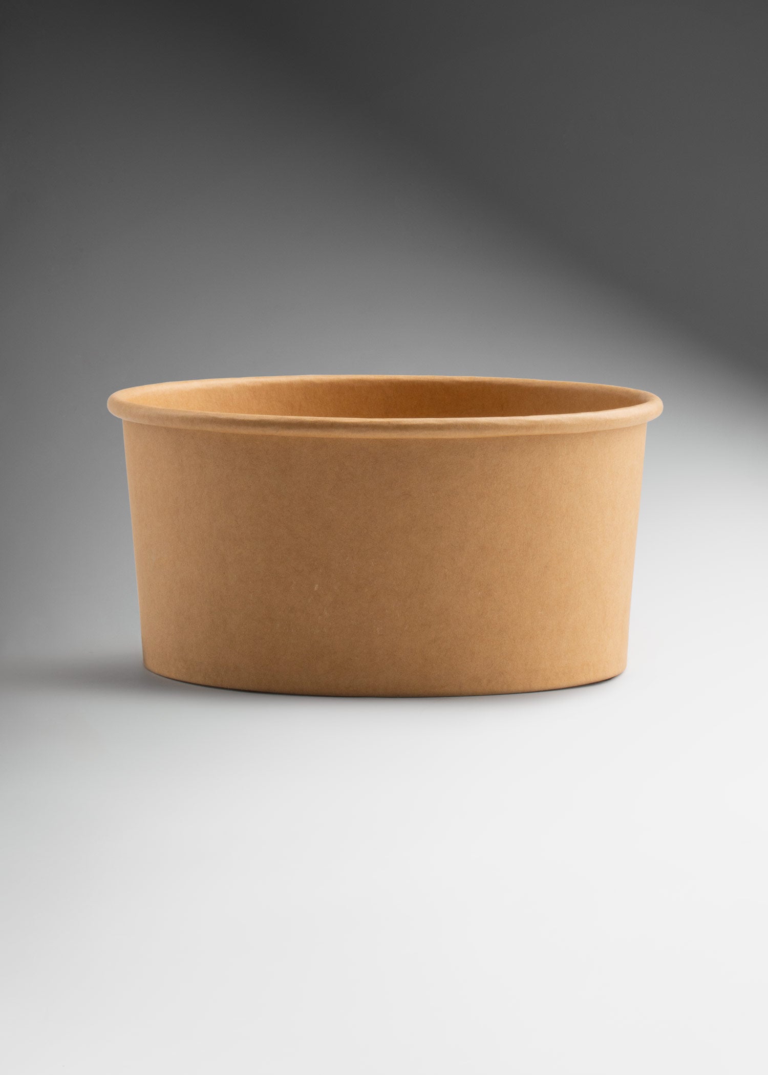 Ensaladera desechable de papel kraft café 1 L