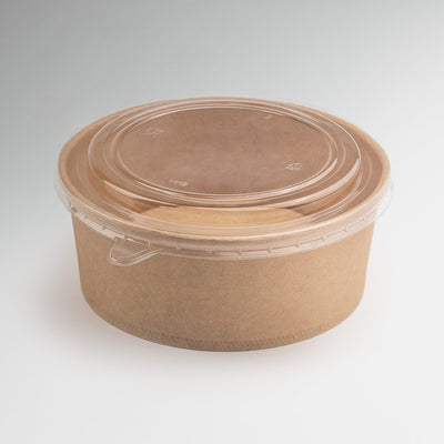 Ensaladera de papel kraft café 750 ml / 25 oz