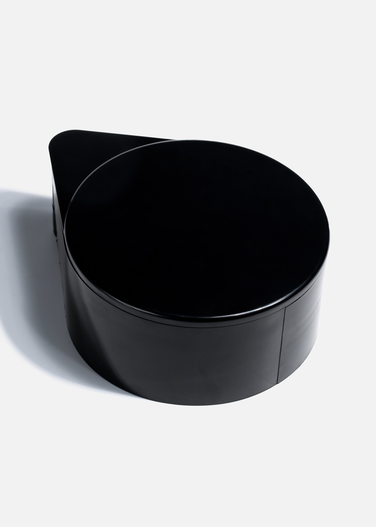 Escarchador de plástico negro para bar 3 compartimientos 16 x 7.5 cm
