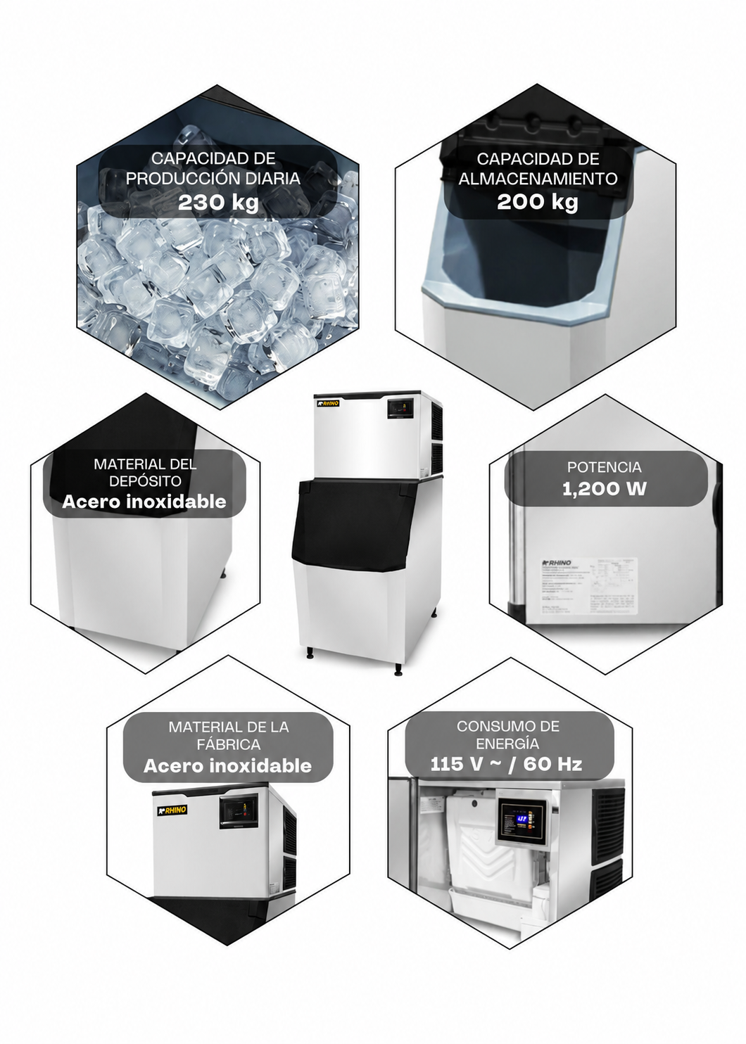 compra fabrica de hielo industrial rhino en maha