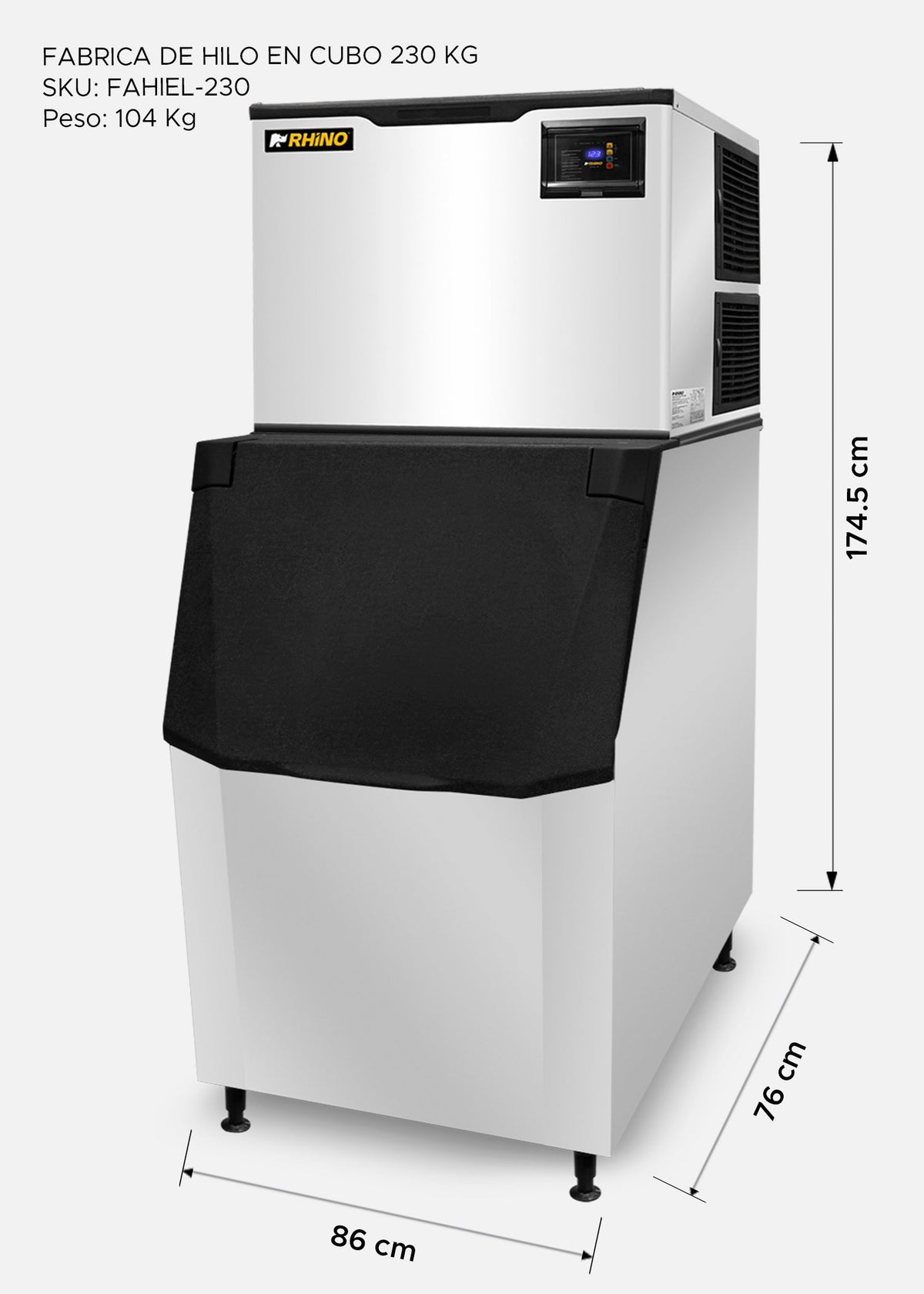 compra fabrica de hielo industrial rhino en maha