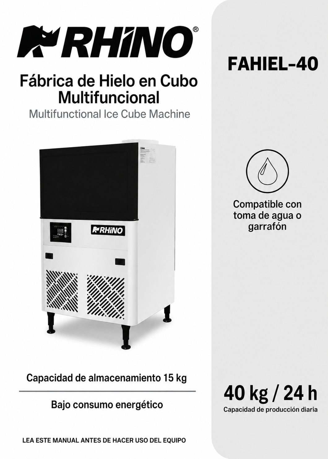 compra fabrica de hielos industrial rhino de venta en maha