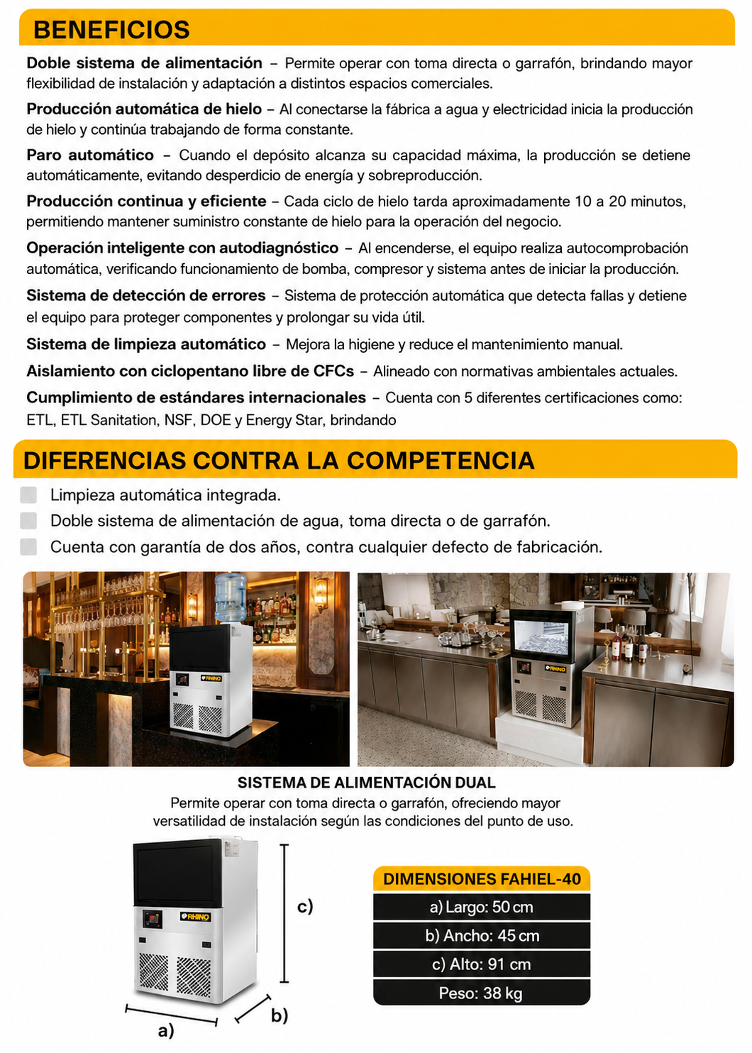 compra fabrica de hielos industrial rhino de venta en maha