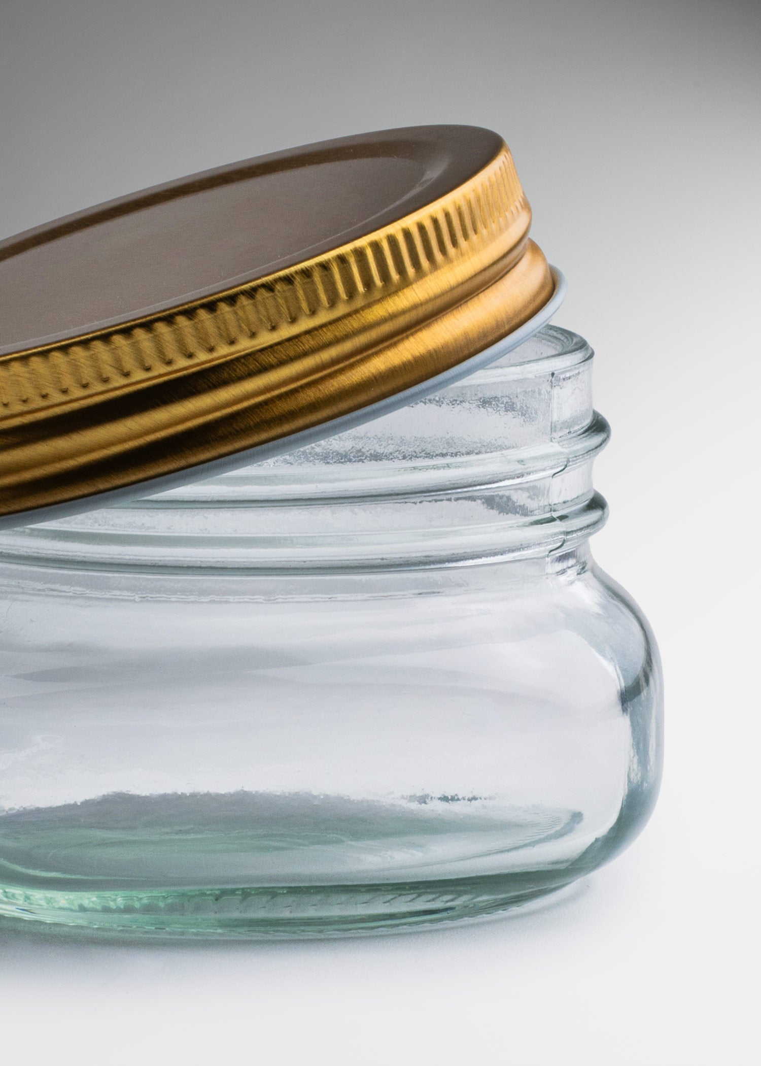 Frasco de vidrio pequeño para conservas y alimentos