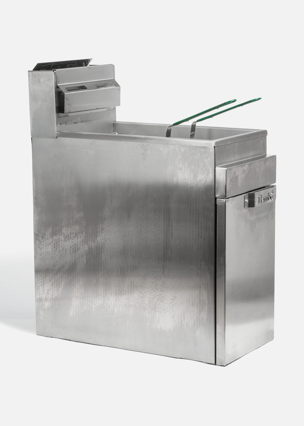 Freidora de gas LP de acero inoxidable NSF con 3 quemadores 20 L y 2 canastillas gas LP — imagen de producto