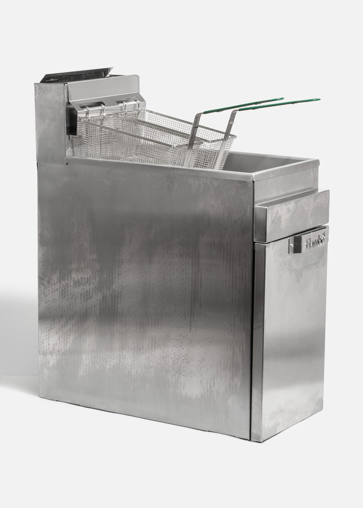 Freidora de gas LP de acero inoxidable NSF con 3 quemadores 20 L y 2 canastillas gas LP — imagen de producto