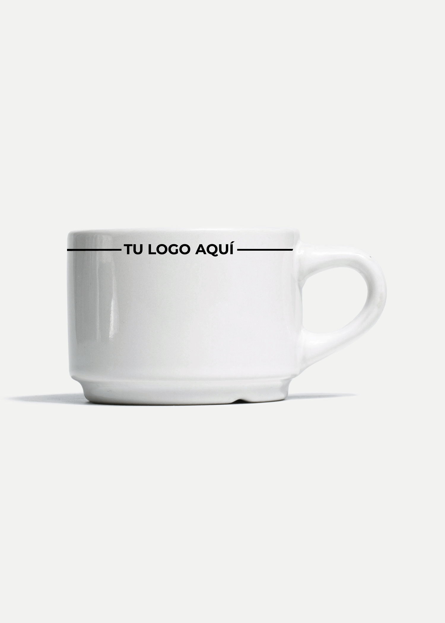 Platos de porcelana blanco Glacial + personalizado con logo doble