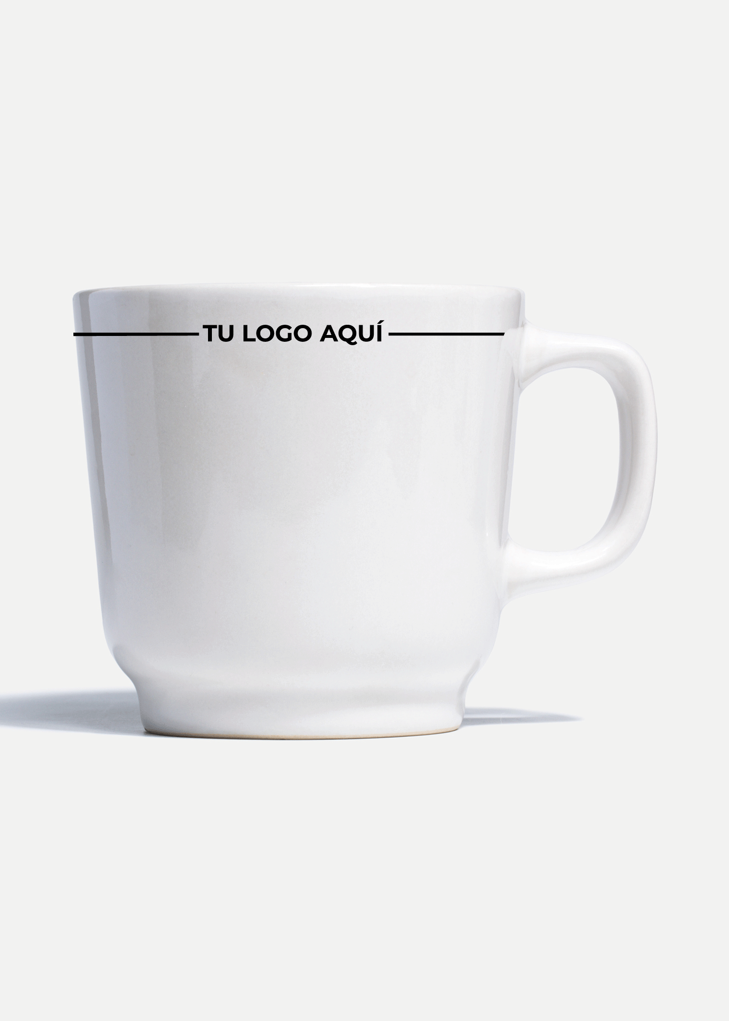 Platos de porcelana blanco Glacial + personalizado con logo doble