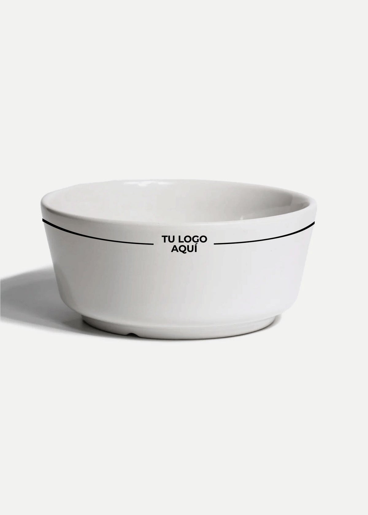 Platos de porcelana blanco Glacial + personalizado con logo doble