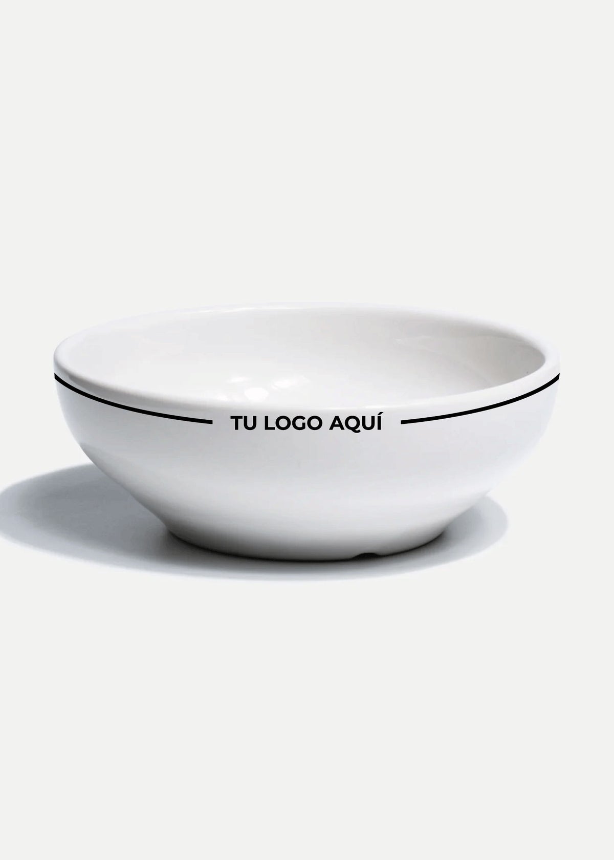 Platos de porcelana blanco Glacial + personalizado con logo doble