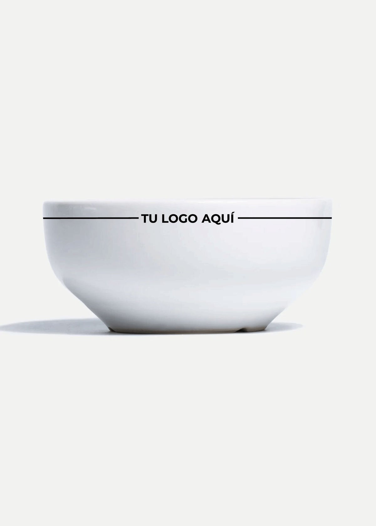 Platos de porcelana blanco Glacial + personalizado con logo doble