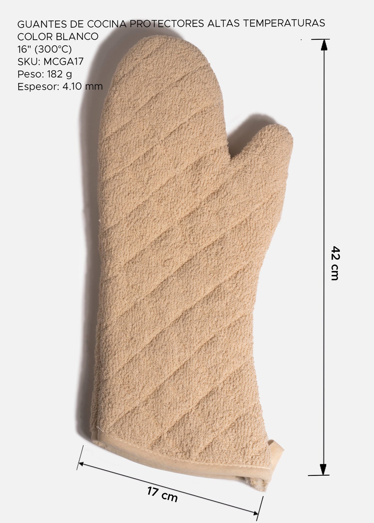 Guante de cocina profesional de 16 pulgadas — fotografía de producto, vista 2