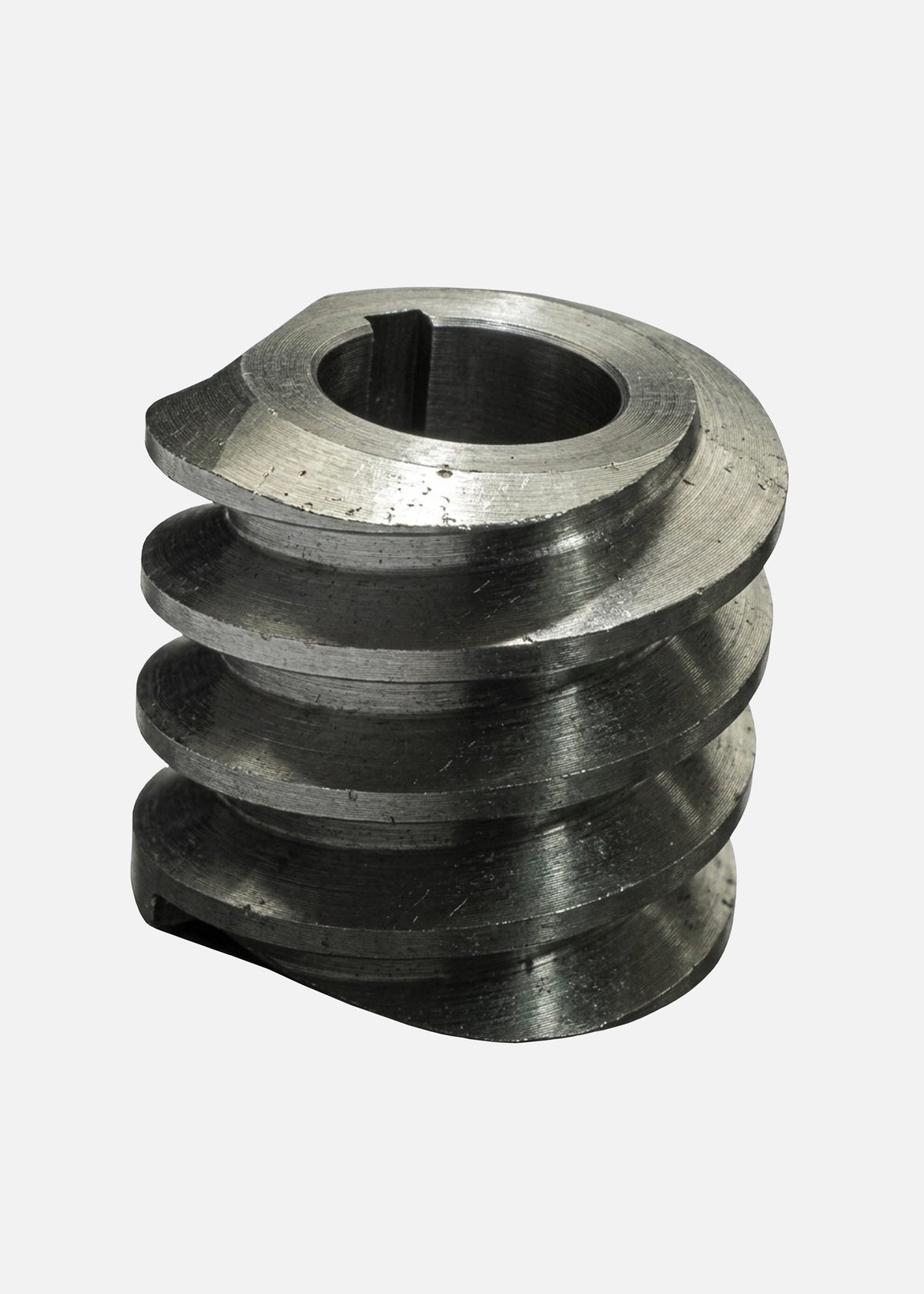 Gusano para motor Rhino BATI-10 REF-BATI10-01 con perfil helicoidal y alojamiento central