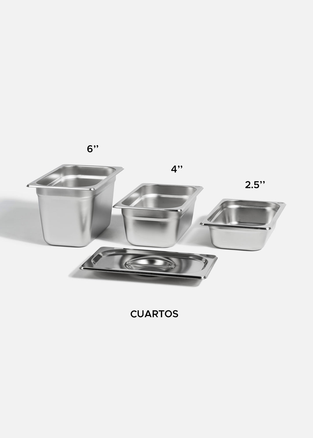 Inserto de acero inoxidable cuarto 2.5, y 4 y 6