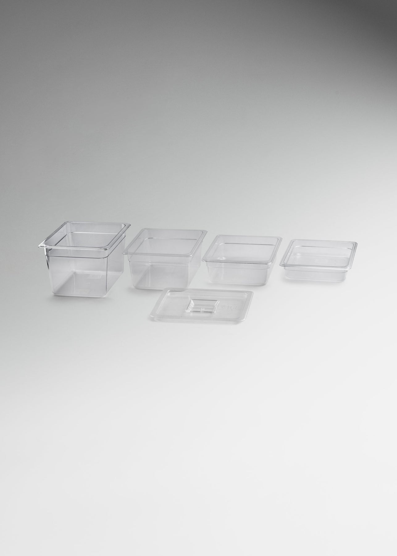 Inserto medio de policarbonato trasparente NSF profundidad 2.3", 4", 6" y 8"