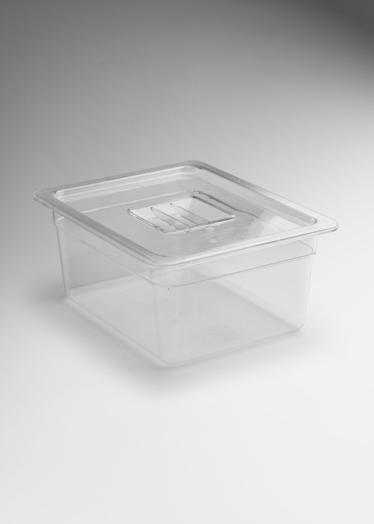 Inserto medio de policarbonato trasparente NSF profundidad 2.3", 4", 6" y 8"