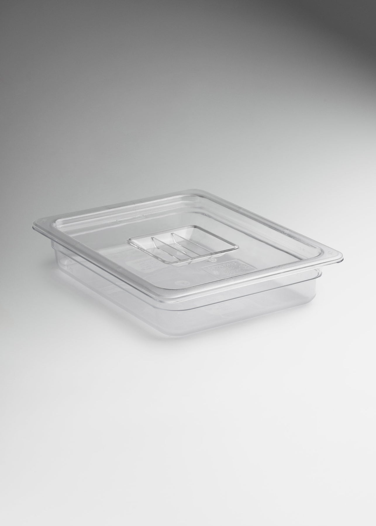 Inserto medio de policarbonato trasparente NSF profundidad 2.3", 4", 6" y 8"