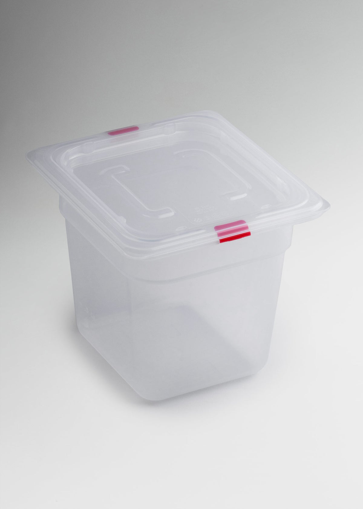 Inserto sexto de polipropileno transparente de 6 pulgadas para ingredientes