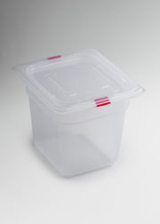 Inserto sexto de polipropileno transparente de 6 pulgadas para ingredientes