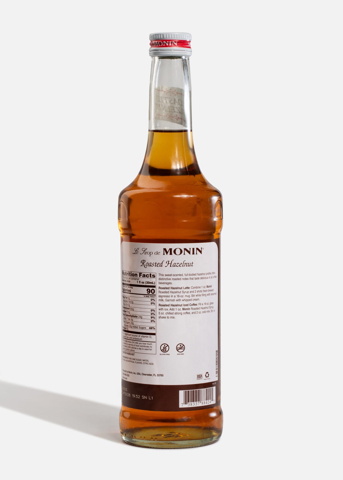 Jarabe Monin de avellana de 750 ml — fotografía de producto, vista 4