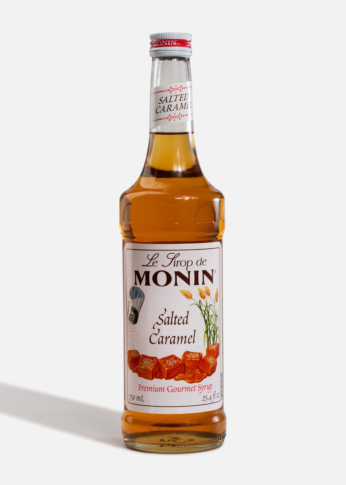 Jarabe Monin de caramelo salado de 750 ml — fotografía de producto, vista 1