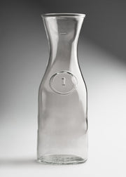 Jarra para vino de vidrio transparente 1 L