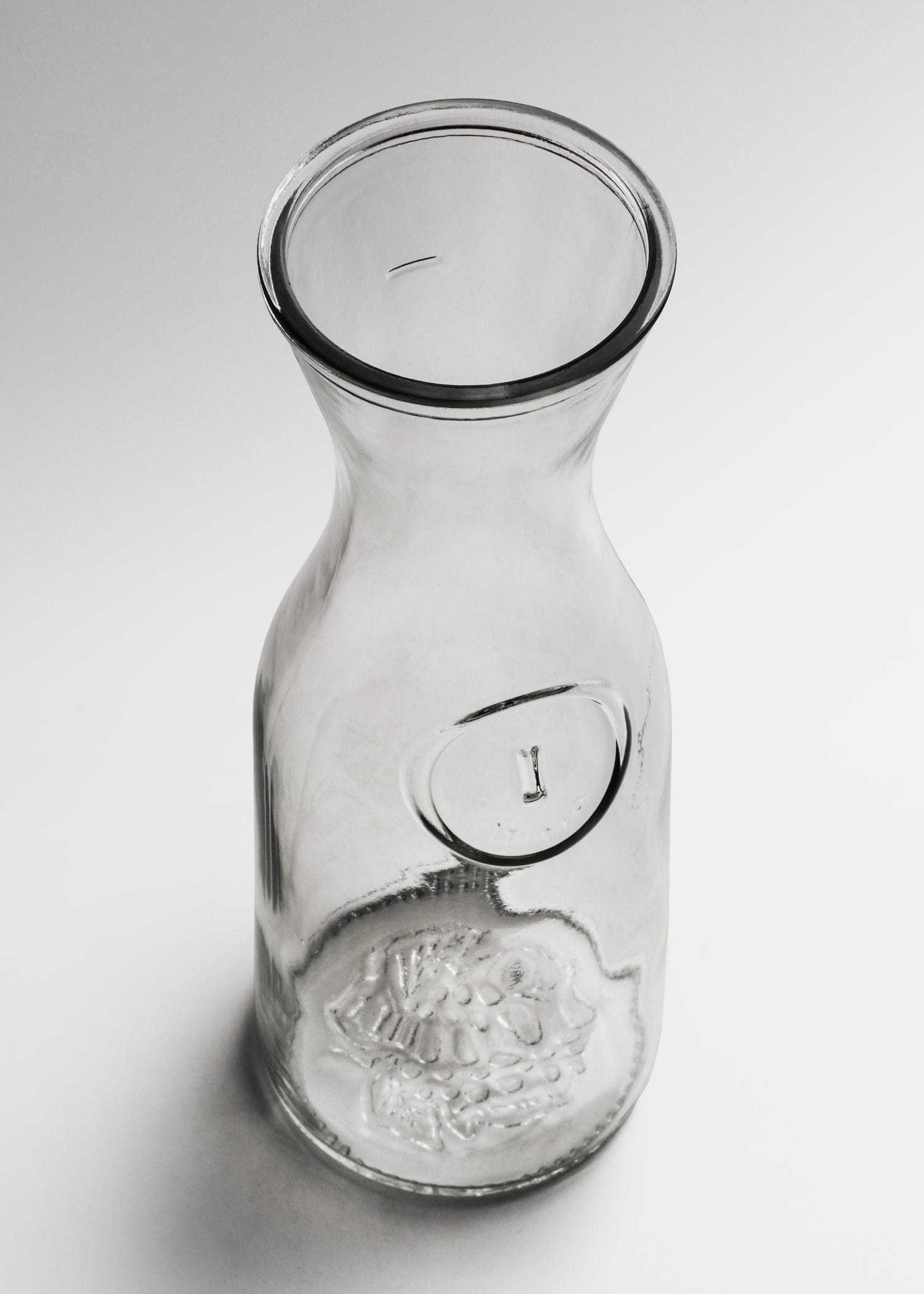 Jarra de vidrio transparente de 1 L para restaurante