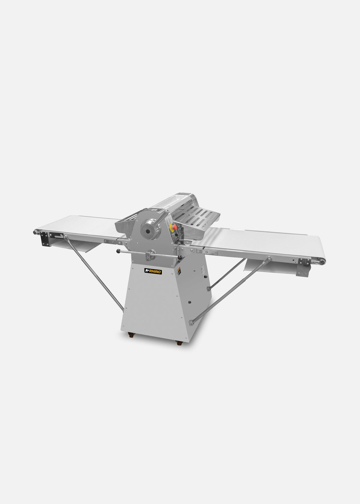 Vista en perspectiva de la laminadora con bandas reversibles — Rhino LAMBA-274P