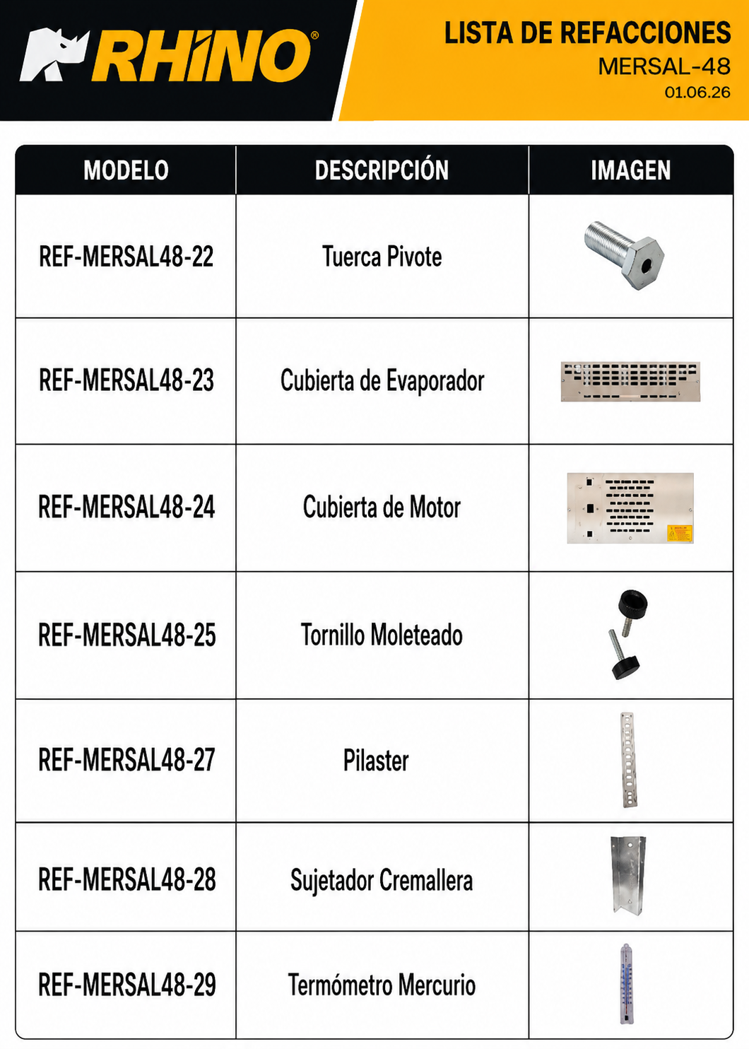 compra mesa refrigerada rhino de venta solo en maha