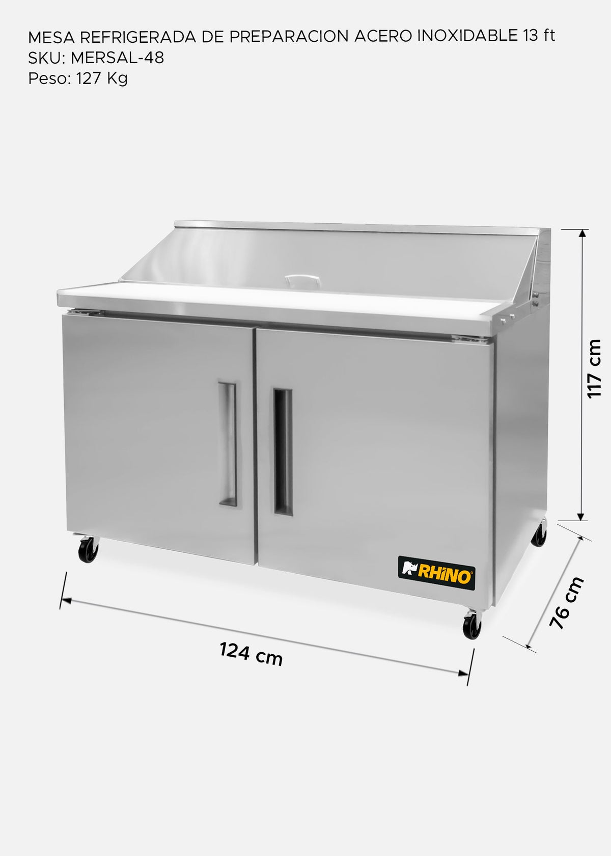 compra mesa refrigerada rhino de venta solo en maha