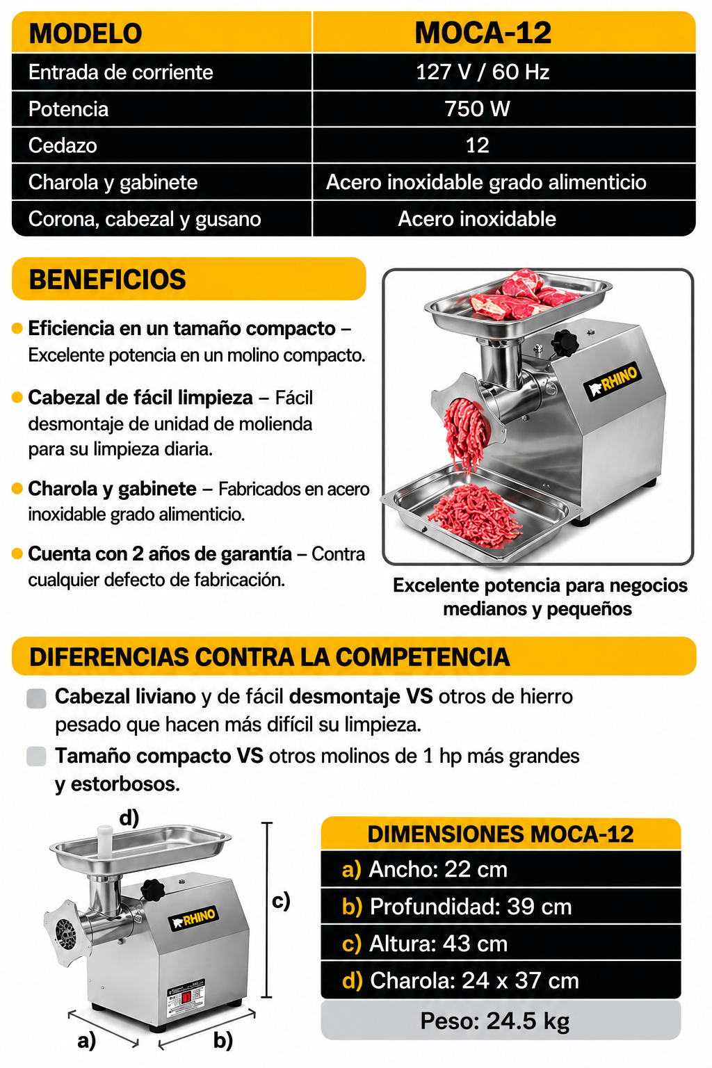 compra molino industrial rhino de venta solo en maha