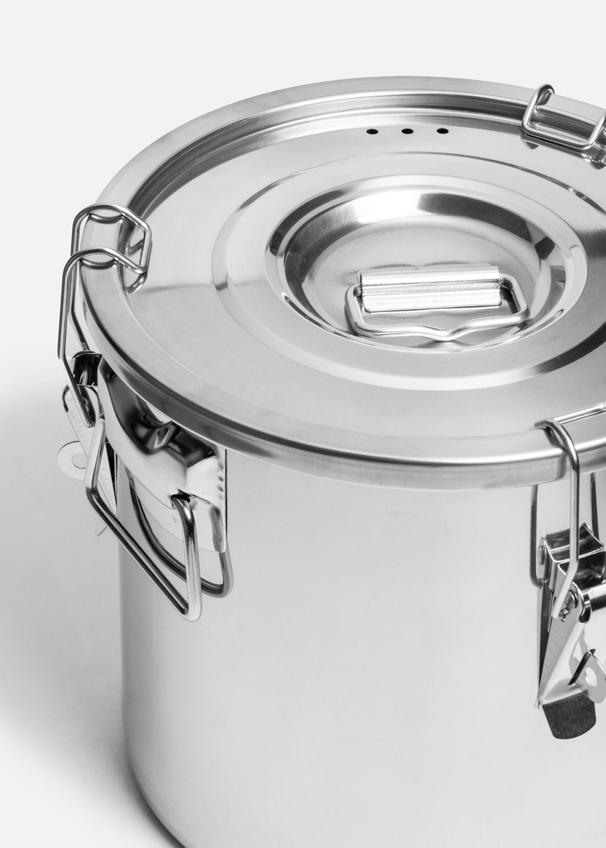Olla de acero inoxidable 201 de 12 L con clip y tapa de sello hermético, vista de producto 6