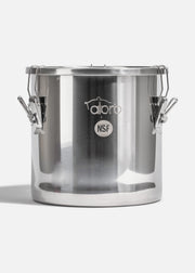 Olla de acero inoxidable 201 plata con sello hermético de clip NSF 21 L — imagen de producto