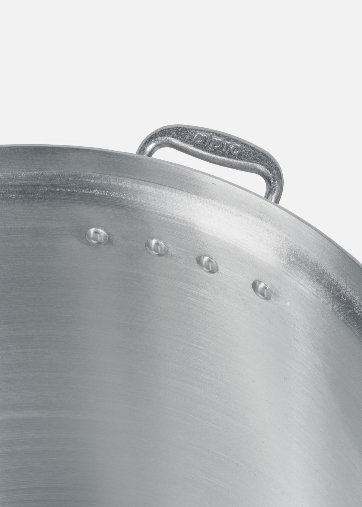 Olla de aluminio grado alimenticio triple fuerte plata NSF con tapa 100 L — imagen de producto