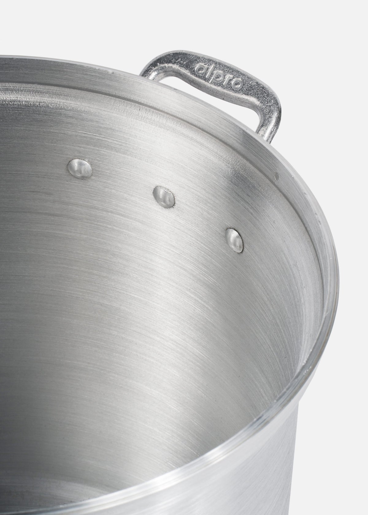 Olla de aluminio grado alimenticio triple fuerte plata NSF con tapa 14 L — imagen de producto