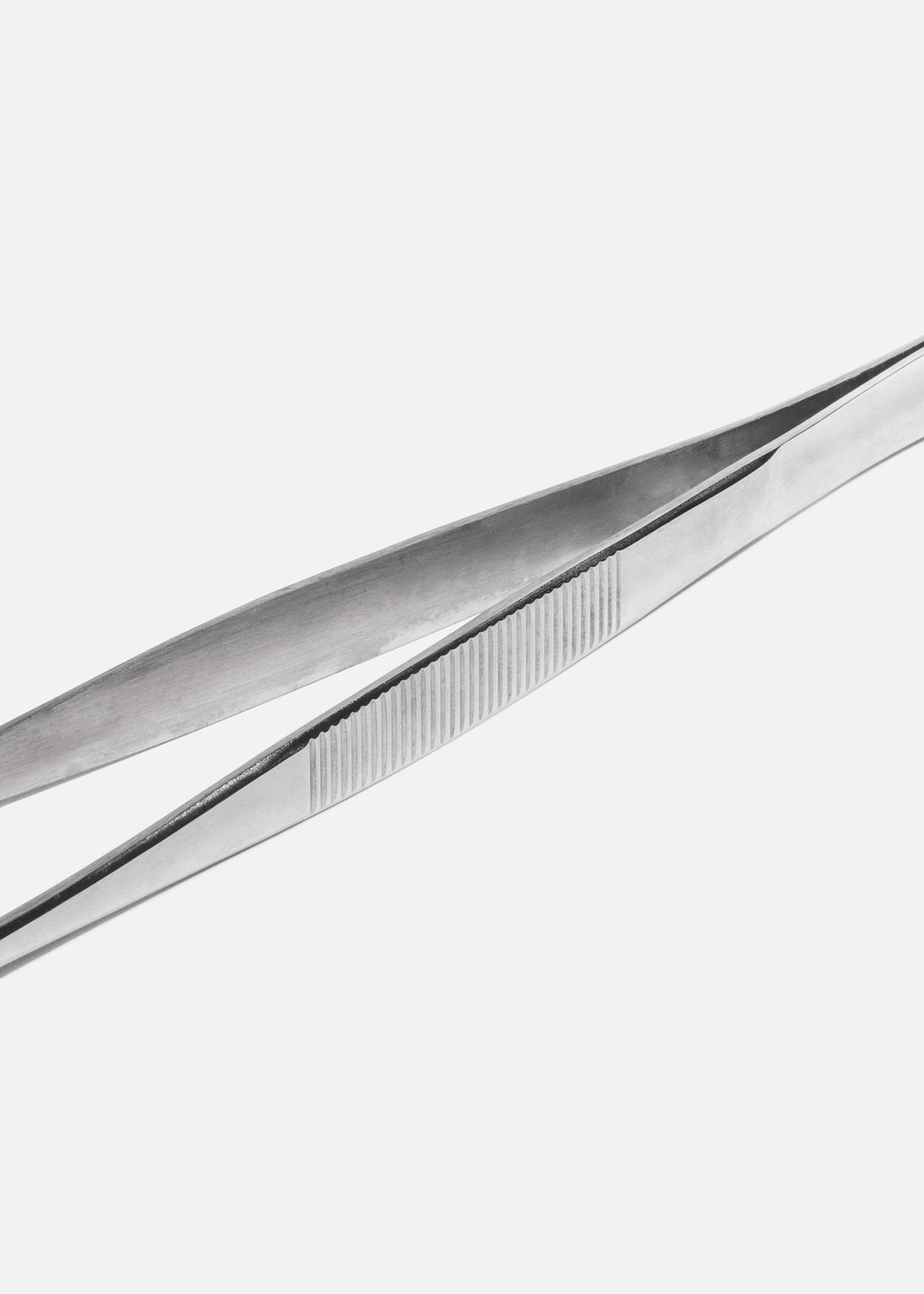 Pinzas delgadas de precisión para cocina de acero inoxidable plata 25 cm