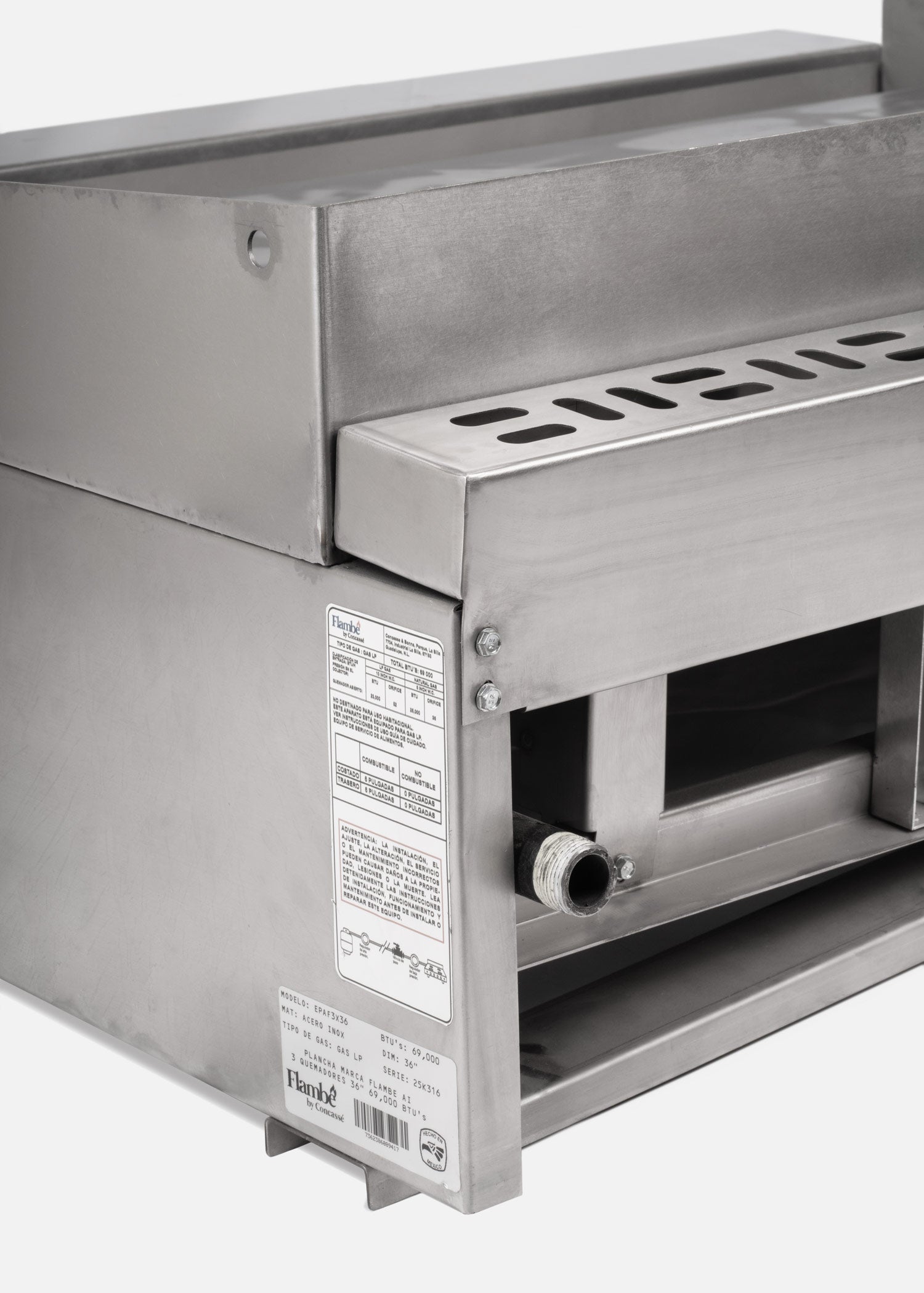 parrilla de cocina maha food service