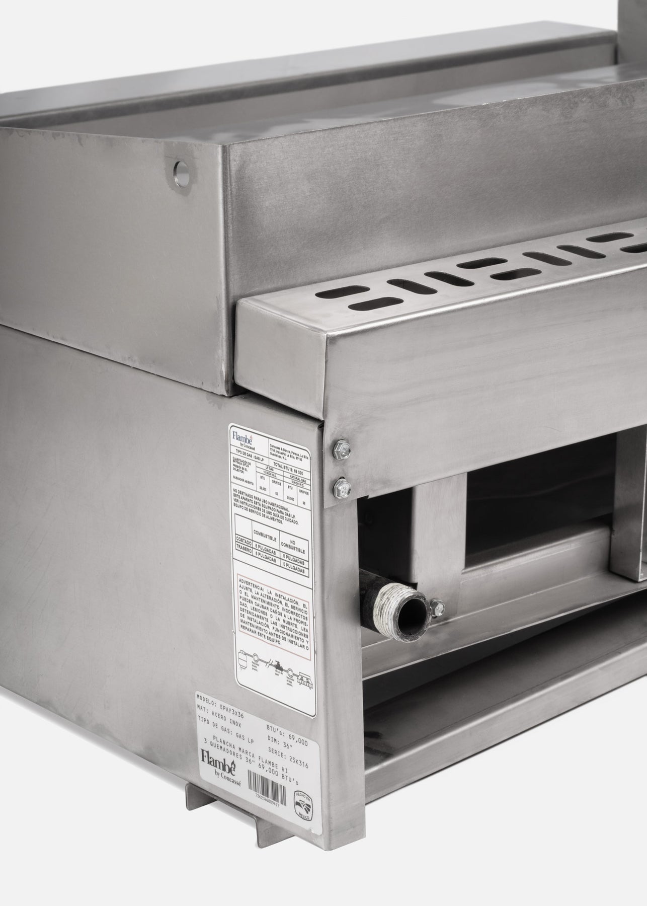 parrilla de cocina maha food service