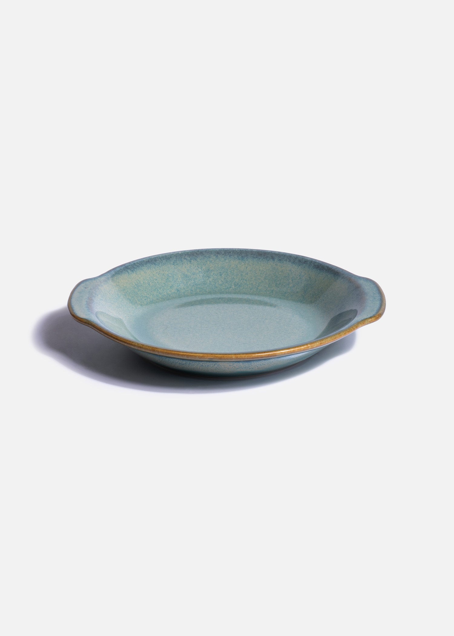 Plato cacerola de porcelana azul Caribe Ø 21 cm 450 ml